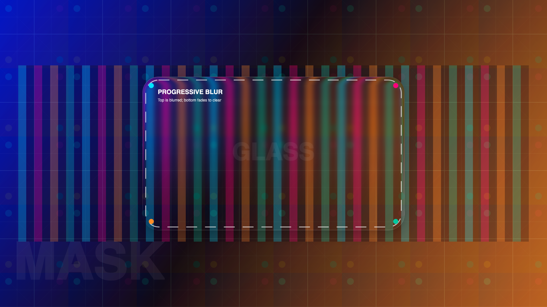 Progressive blur example